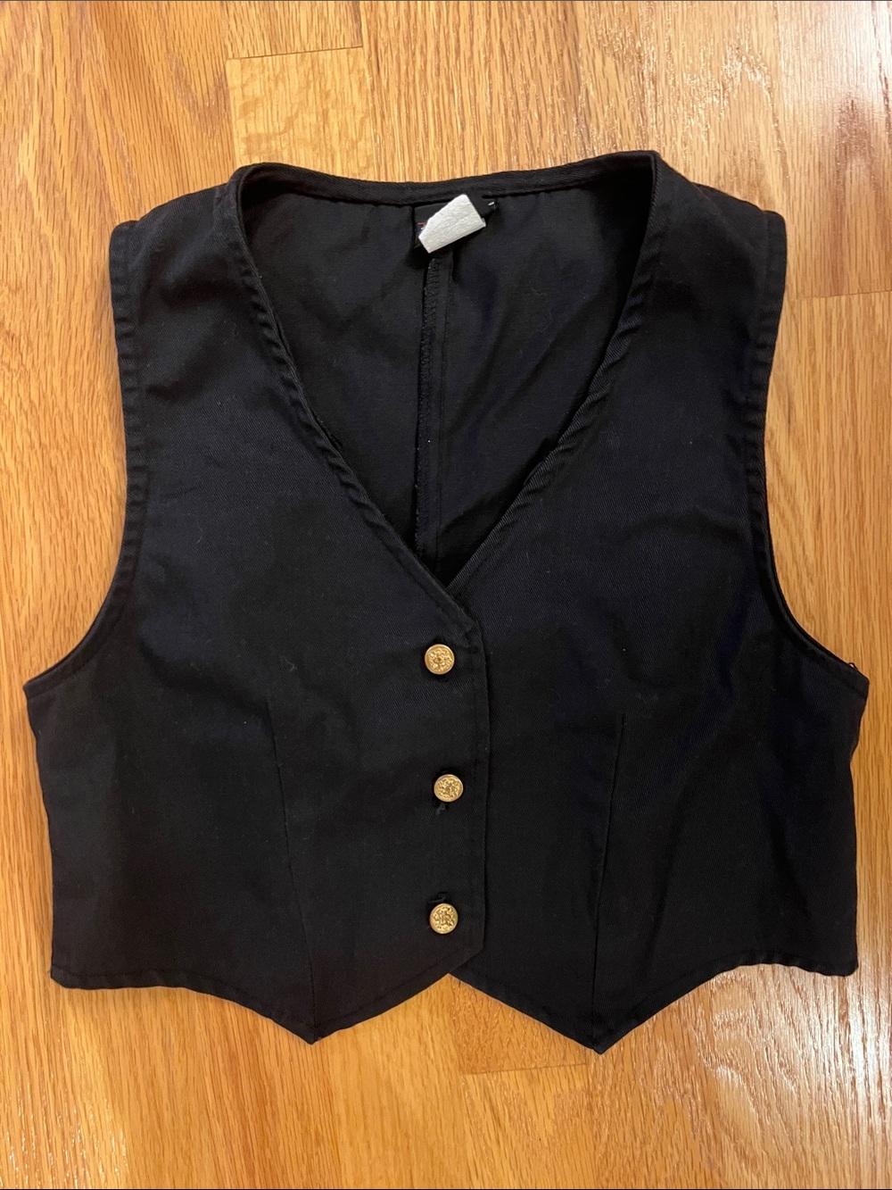 Vintage New Moves size 12 black vest